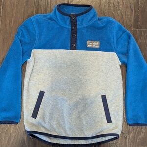 Eddie Bauer Kids XS 5/6 Blue and Gray Fleece Jacket